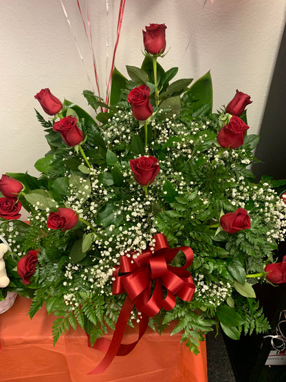 TWO DOZEN RED ROSES