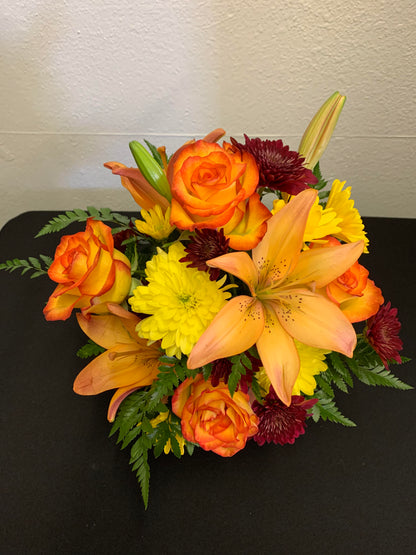 PUMPKIN FLORAL BOUQUET