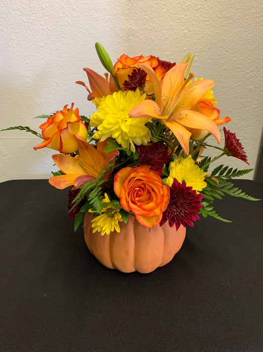 PUMPKIN FLORAL BOUQUET